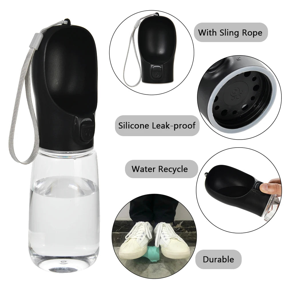 Portable Dog Water Bottle Pet Travel Water Drinker For Small Big Dogs Cat Outdoor Walking Puppy Drinking Bowl Chihuahua Supplies