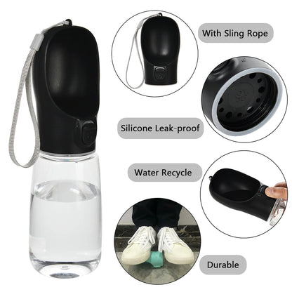 Portable Dog Water Bottle Pet Travel Water Drinker For Small Big Dogs Cat Outdoor Walking Puppy Drinking Bowl Chihuahua Supplies