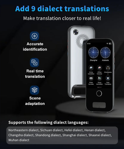 Scan Translation Machine Support 148 Language Translator Device AI Translator With ChatGPT Translator offlin Translation Tourism