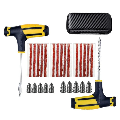 Automotive Emergency Rescue Kit Tyre Repair Kit Puncture Repair Kit, Anti-Puncture Kit Motorcycle, Puncture Repair Tool with Bag
