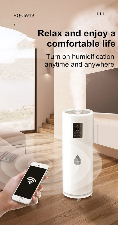 100-240V Humidifiers for Large Room Wholehouse Humidifier 2000 sq.ft.Honovos 17L/4.5Gal Ultrasonic Cool Mist Large Humidifier