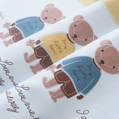 Ahoyikaa Cartoon Little Bear Blackout Curtain For Kids Room Children Curtains For Baby Boys Child Bedroom Living Room Window