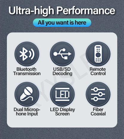 KYYSLB 900W 5.1 Bluetooth Sound Amplifier for Speakers Audio HIFI Karaoke Fever Digital Home Theater System Amplifiers