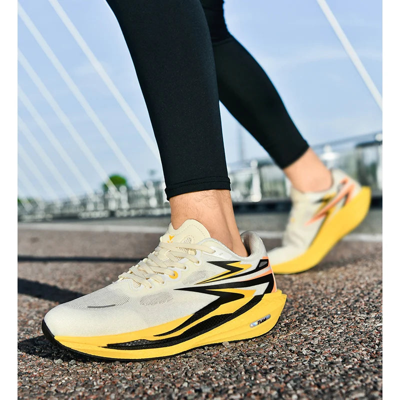 Men's Running Shoes Jogging Breathable Mesh Cushioning Non-Slip Outdoor Casual shoes Couple Trainer Race Sneakers Off-road Shoes
