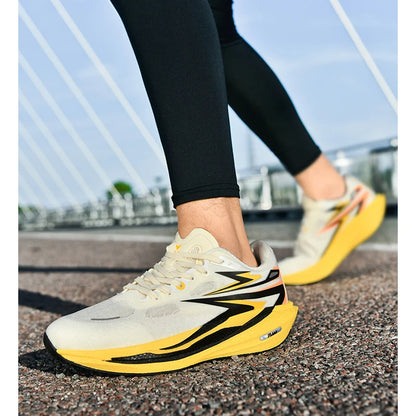 Men's Running Shoes Jogging Breathable Mesh Cushioning Non-Slip Outdoor Casual shoes Couple Trainer Race Sneakers Off-road Shoes