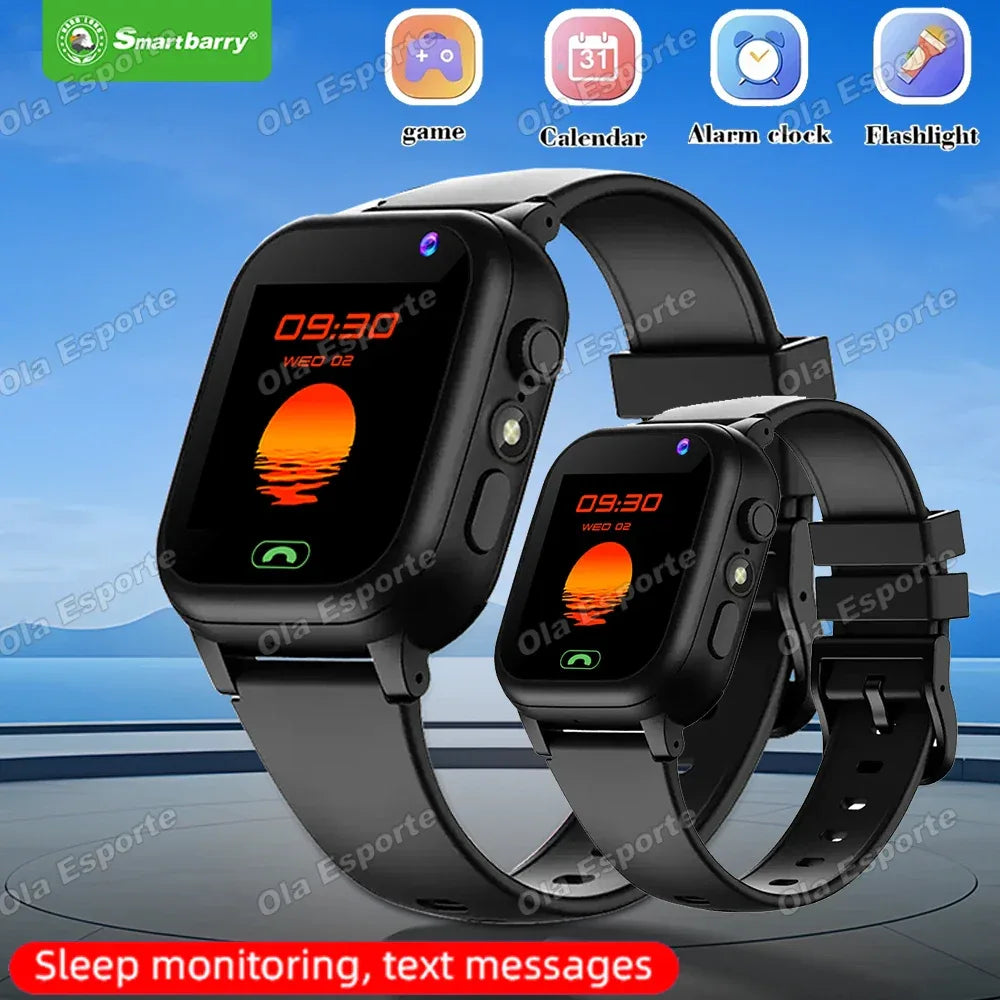 Kids Smart Watch 4G Sim Card 2G Internet SOS LBS Location Call Child SmartWatch Camera Waterproof Watch Phone For Boys Girls