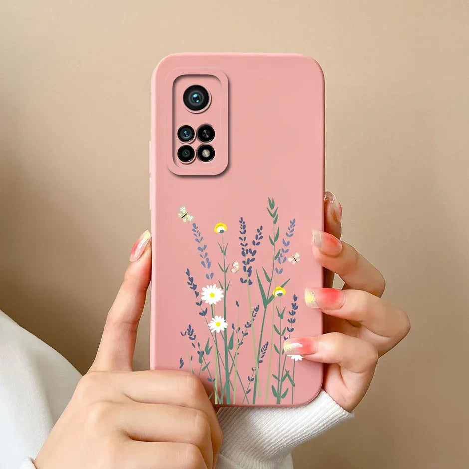 For Xiaomi Mi 10T 5G Phone Case Matte Liquid Silicone Shell For Xiaomi Mi 10T Pro 5G Cute Cat Cartoons Ultrathin Fashion Fundas
