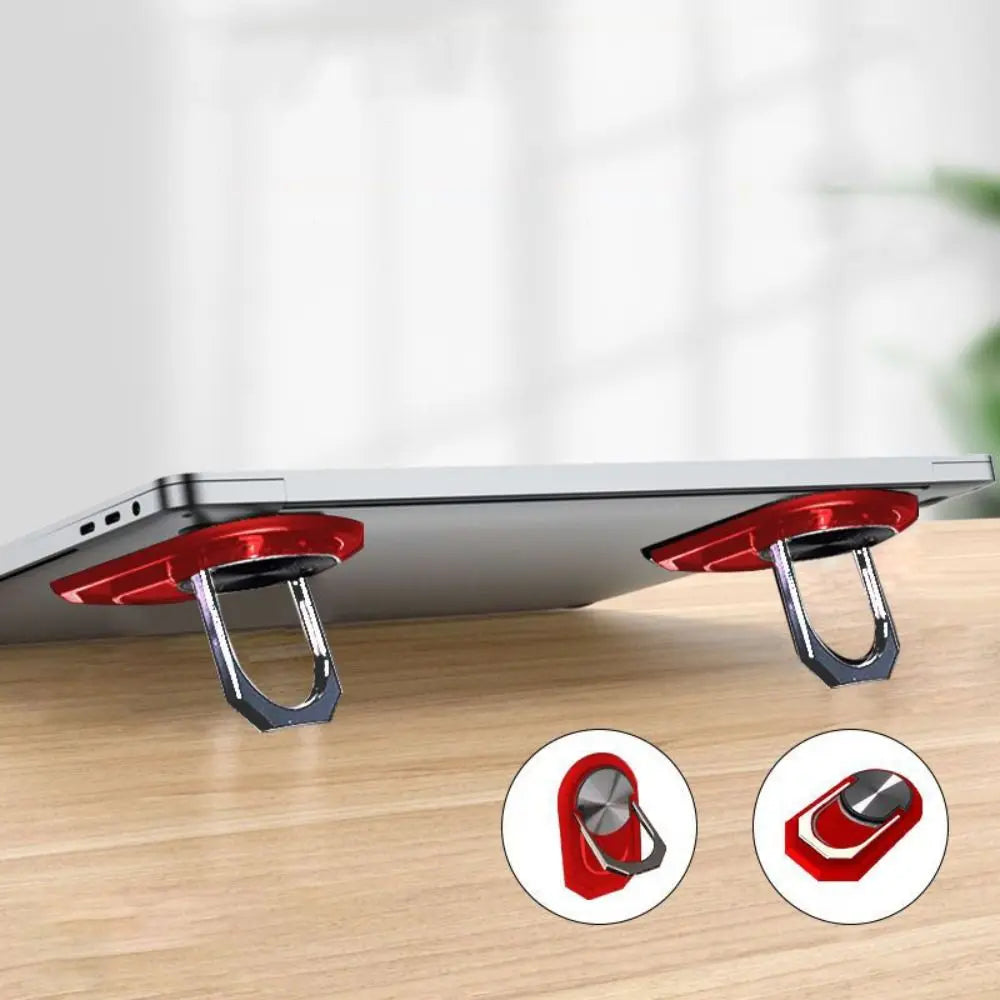 Self-Adhesive Mini Foldable Laptop Stand Invisible Mini Invisible Notebook Holders Colorful Adjustable