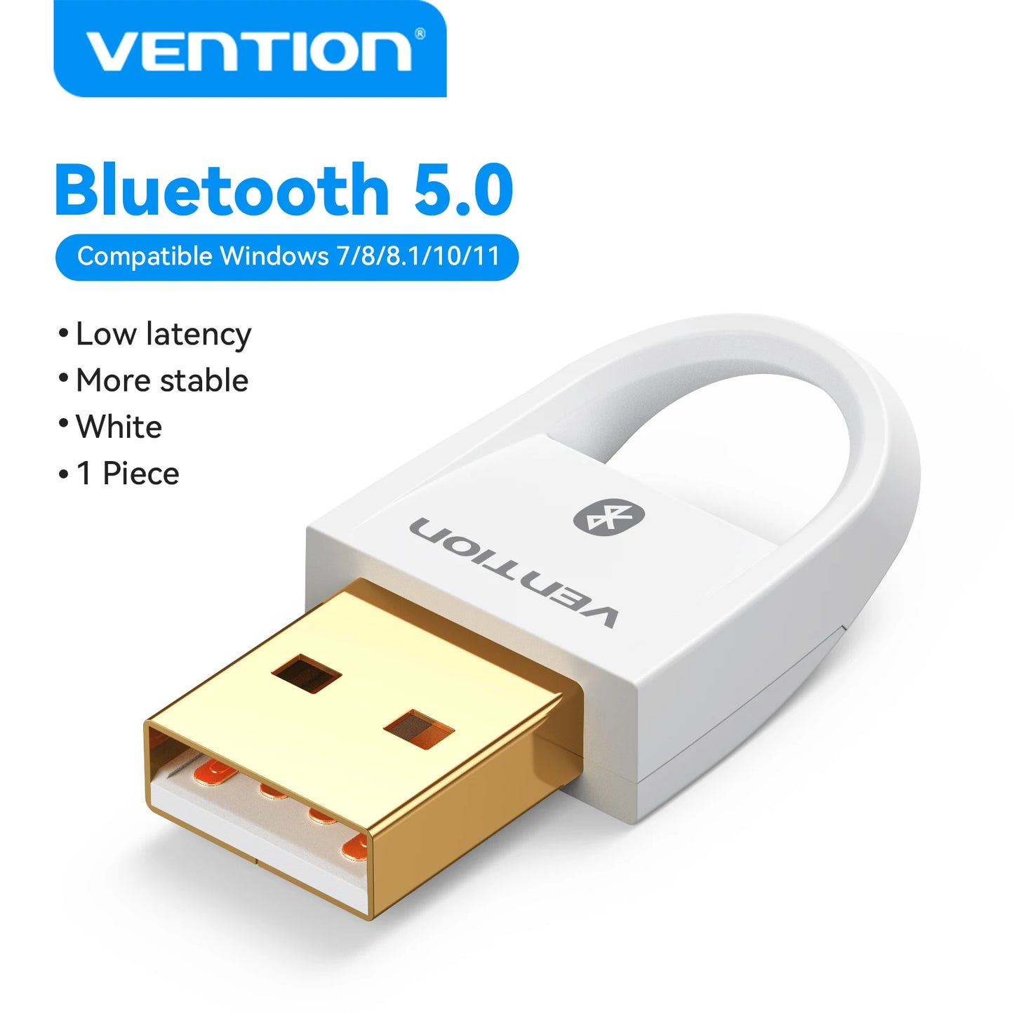 Vention USB Bluetooth Adapter 5.0 5.1 5.3 5.4 6.0 Dongle for PC Speaker Wireless Mouse Keyboard Music Audio Receiver Transmitter