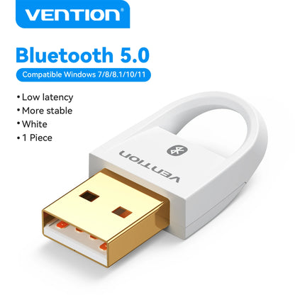 Vention USB Bluetooth Adapter 5.0 5.1 5.3 5.4 6.0 Dongle for PC Speaker Wireless Mouse Keyboard Music Audio Receiver Transmitter