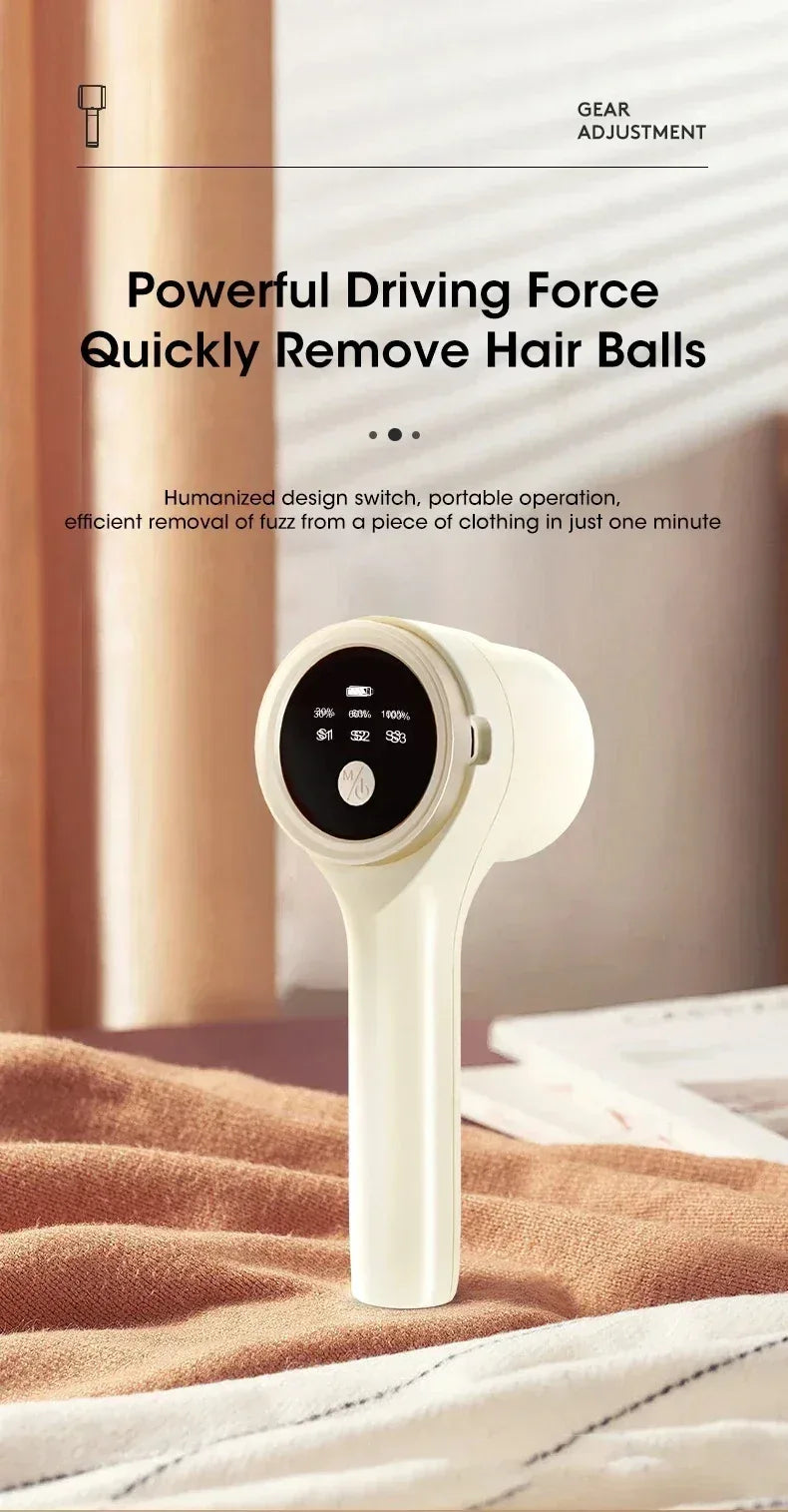 HOMEFISH Lint Remover for Clothing Electric Pellet Fluff Remover Rechargeable Fabric HairBall Shaver Removes Lint from Clothes
