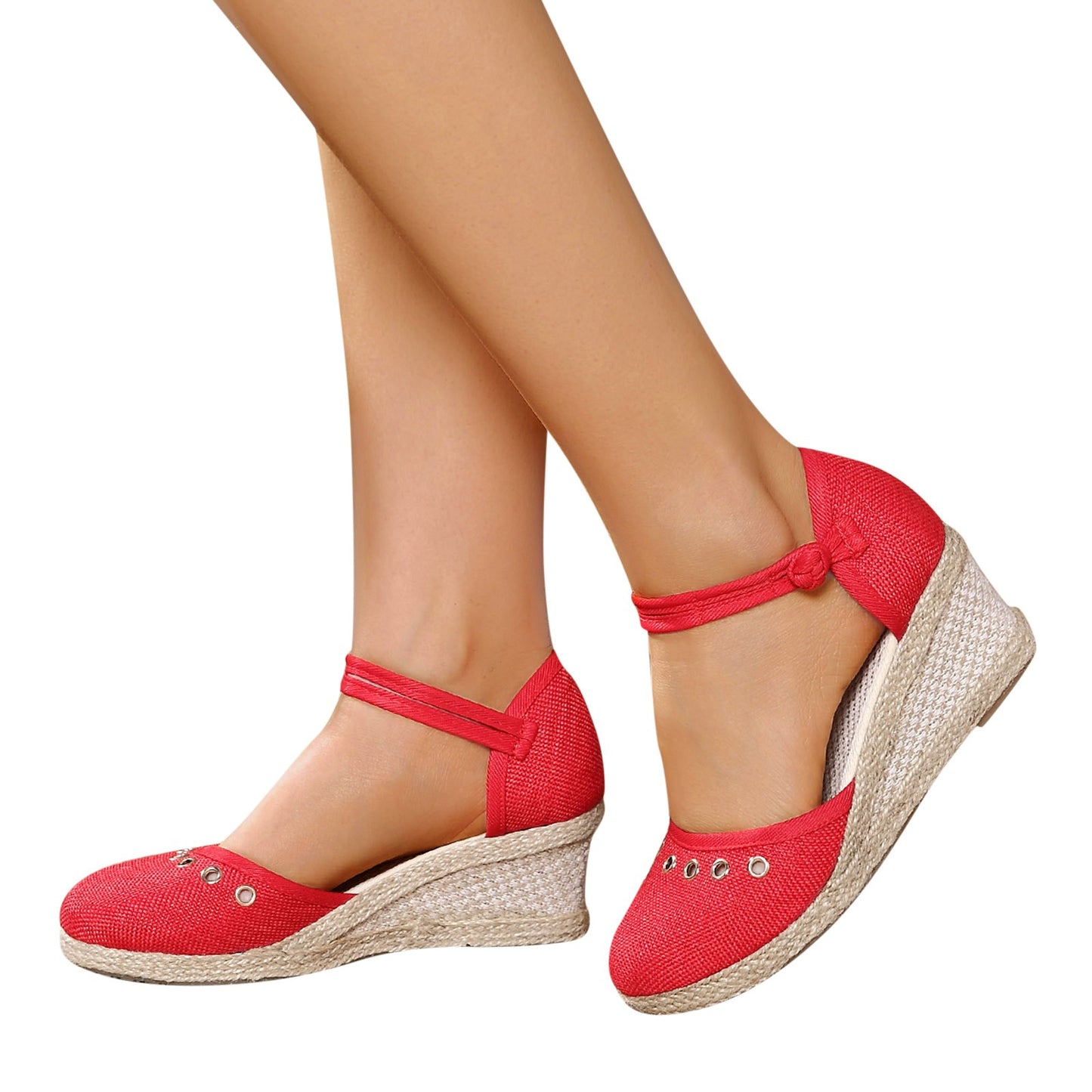 Sandals Women 2024 Summer Comfortable Platform Wedge Sandals Braided Buckle Breathable Wedge Sandals Outdoor Female Shoes