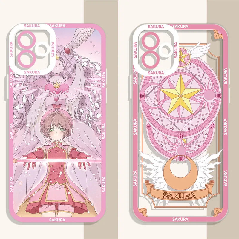Anime Sakura Clear Case For Xiaomi 13T 12T 11T 10T 14 13 12 11 Lite 5G NE POCO F6 X6 Pro X3 NFC X5 X4 GT F3 F4 F5 M6 M5S C65