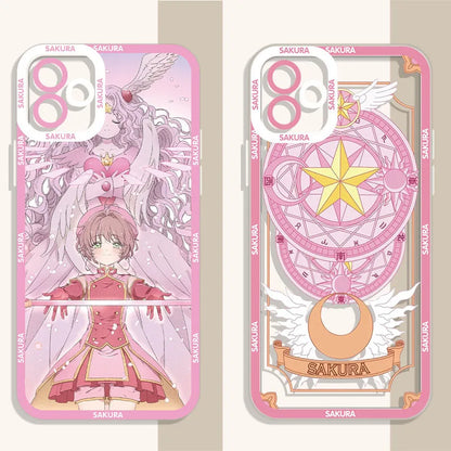 Anime Sakura Clear Case For Xiaomi 13T 12T 11T 10T 14 13 12 11 Lite 5G NE POCO F6 X6 Pro X3 NFC X5 X4 GT F3 F4 F5 M6 M5S C65