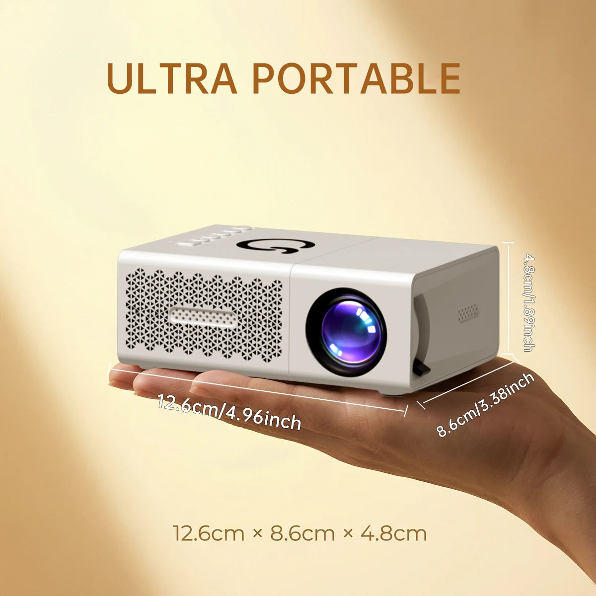 Mini Portable LED Projector | Home Theater & Outdoor Cinema Supports 4K