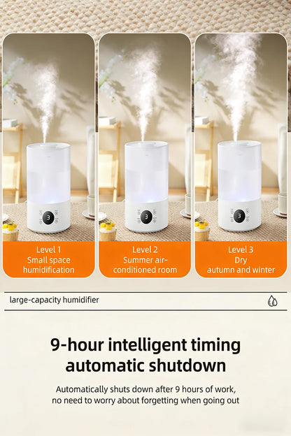 4L Large Capacity Air Humidifier with Remote Control Timer Plant Mist Aroma Diffuser for Home Office - Humidifier