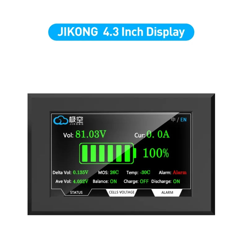 Jikong JK BMS 3s 4s 5s 6s 7s 8s 100A 200A 300A Smart Lifepo4 Li-ion Active Balance Lithium 12V 24v With RS485 CAN Bluetooth Heat
