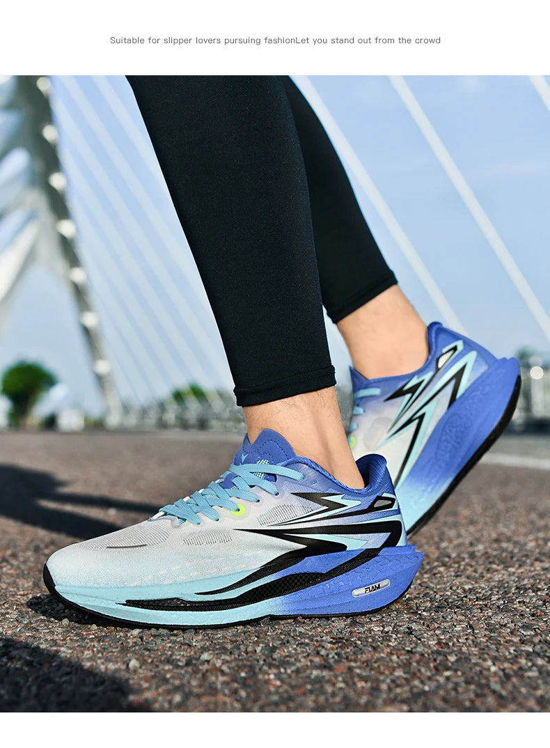 Men's Running Shoes Jogging Breathable Mesh Cushioning Non-Slip Outdoor Casual shoes Couple Trainer Race Sneakers Off-road Shoes