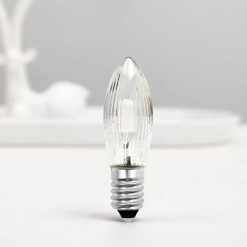 Warm-White E10 Tapered Candles Light Bulbs LED Replacement Bulbs for Lights Candle Arch Bathroom Kitchen Home Lamps Bulb Decor