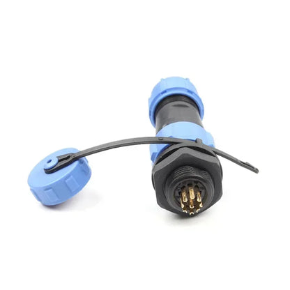 SP17 IP68 2 3 4 5 7 9 Pin Waterproof Connector Cable Adapter  Industrial Panel Mount Wire Connector Plug