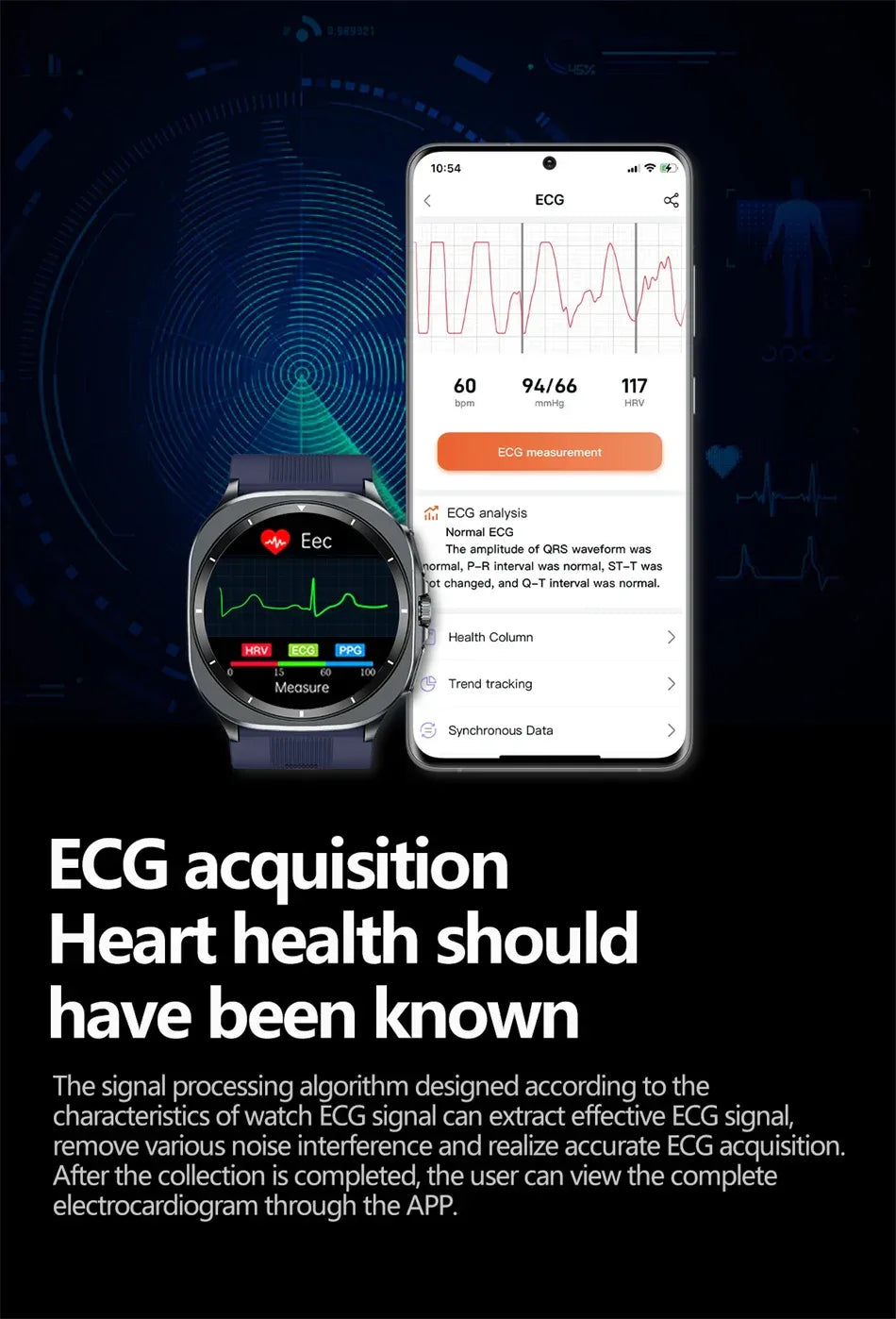 Airbag measurement Smart Watch Men ECG Air Pump Blood Pressure Blood Oxygen BT Call NFC SmartWatch For Man Android iOS upgrade