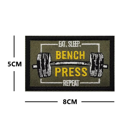 Sports Fitness Gym Patches No Pain No Gain ATHLETE team club Tactical Embroidered Patch brand Armband