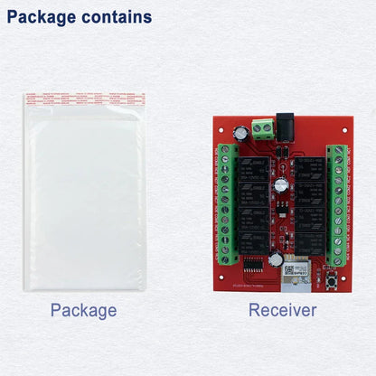 8CH Tuya Wifi Switch Module DC 12V 24V 8 Channels Wireless Relay Module APP Remote Control DIY Smart Home Automation