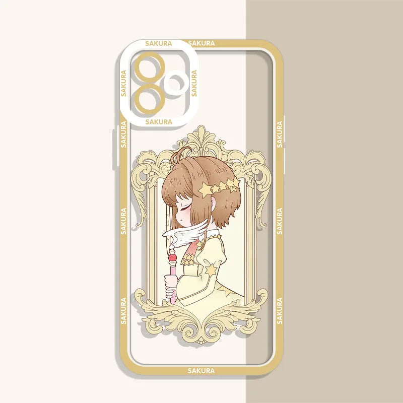 Anime Sakura Clear Case For Xiaomi 13T 12T 11T 10T 14 13 12 11 Lite 5G NE POCO F6 X6 Pro X3 NFC X5 X4 GT F3 F4 F5 M6 M5S C65