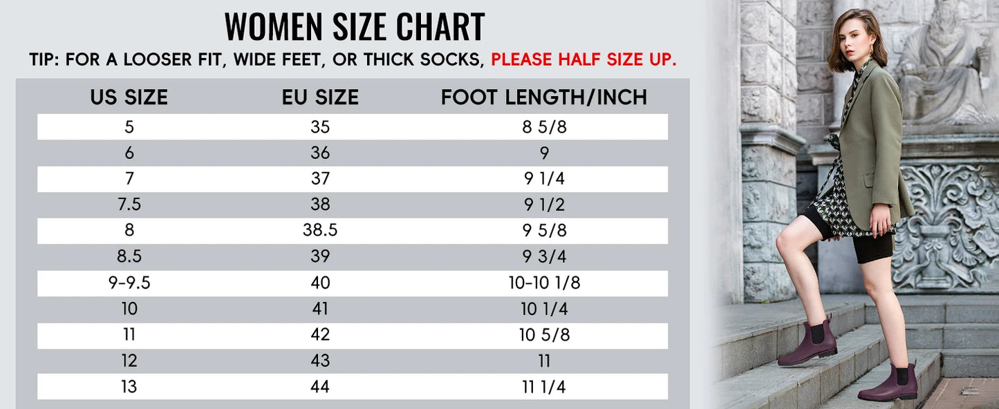 Evshine Fashion Short Rain Shoes For Women New Lady Chelsea Boots Outdoor Anti-slip Waterproof Rain Boots Sodt Rubber Ankle Boot
