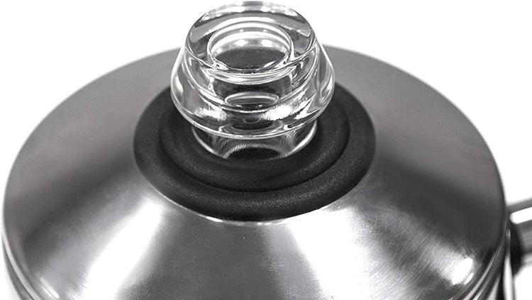 1.8L Electric Coffee Percolator 12 Cup Stainless Steel Coffee Pot with Keep Warm Function Reusable Filter Basket Coffee Maker
