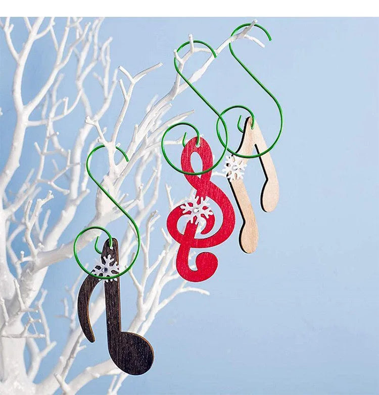 20pcs/bag Christmas Ornaments Metal S-Shaped Hooks Holder Christmas Tree Ball Pendant Hanging Decorations Home Navidad New Year