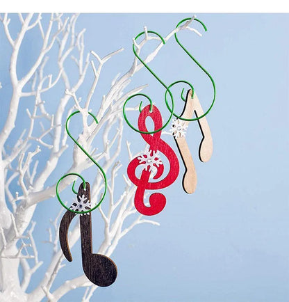 20pcs/bag Christmas Ornaments Metal S-Shaped Hooks Holder Christmas Tree Ball Pendant Hanging Decorations Home Navidad New Year