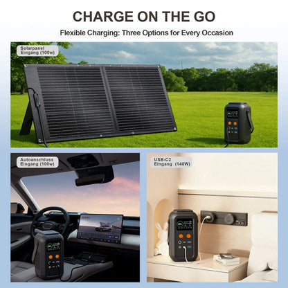 CTOLITY AXP200 AP400 Power Station 192Wh 345Wh Lifepo4 Battery for Camping Power Bank UPS Battery Backup USB TYPE-C LED Light