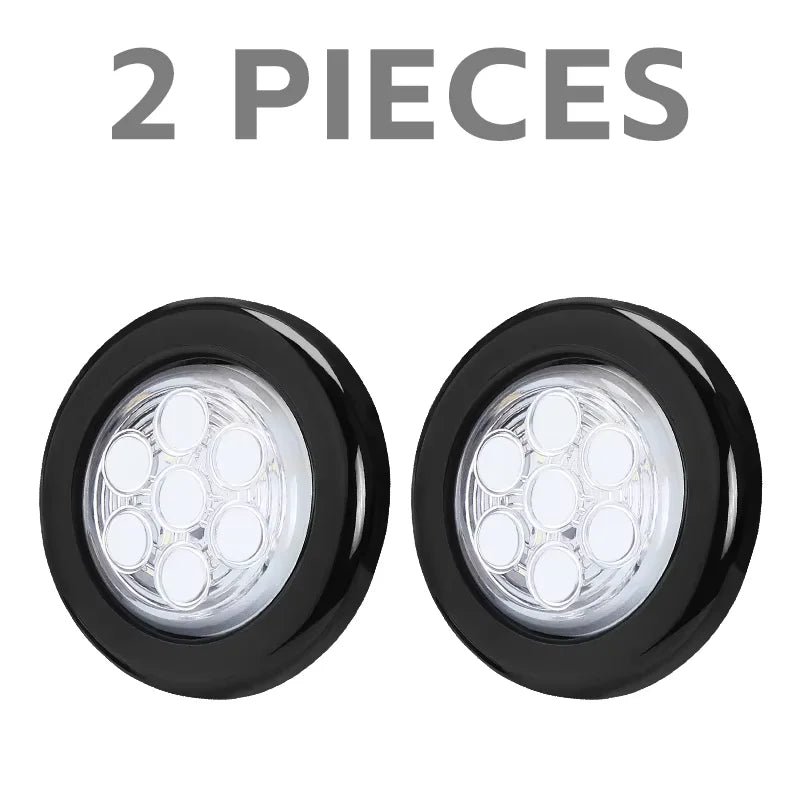 2inch Round led Side Marker Lights Truck Side Lights 12V Trailer Lorry Clearance Lights Rear tali stop lamp Yellow Red White