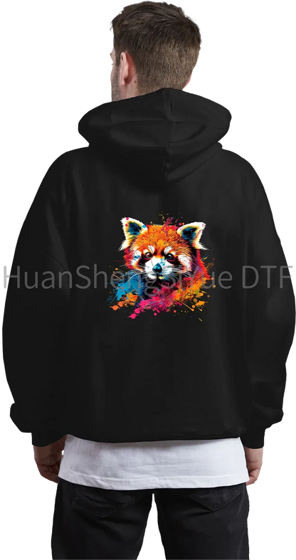 Color Fluid Painting Ironing Sticker Clothes DTF Fashion T-shirt Hoodie DIY Jacket Patch Hot Paste Paper Waterproof