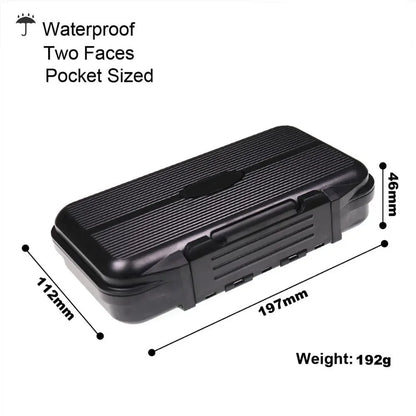 Wifreo 1PC Waterproof Stream Flies Combo Set Box Trout Fishing Fly Cases with Silicone Linear Dry WetNymph Storage Portable Case