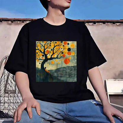Autumn scenery Heat Transfer Stickers For Clothing Shoes Heat Transfer Stickers Or Clothing Hoodies DIYT Shirt Jacket Patches