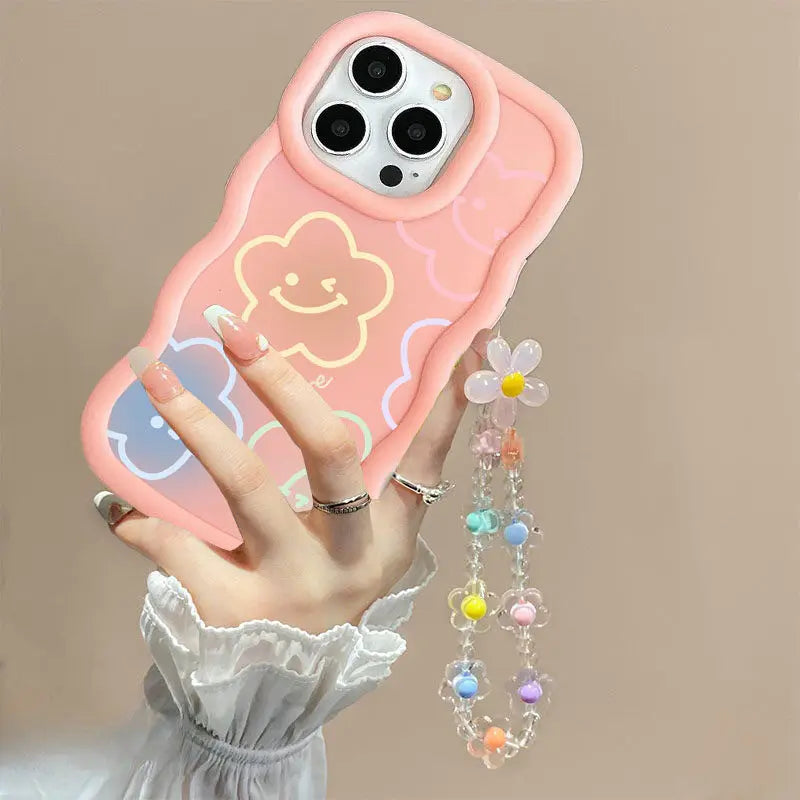 INS Flower Chain Phone Case For Huawei P40 Lite Nova 3i Y70 Honor 90 Lite X8 X6 X9A X7A X8A X7B X8B X9B Soft Silicone Cover