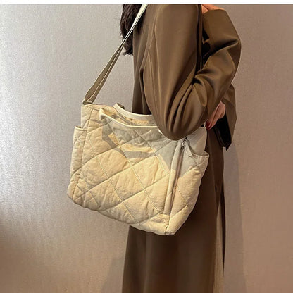 Large Capacity Mommy Bag for Women Totes Baby Diaper Nappy Bags Shoulder Cotton Ladies Maternity Shopping Bags