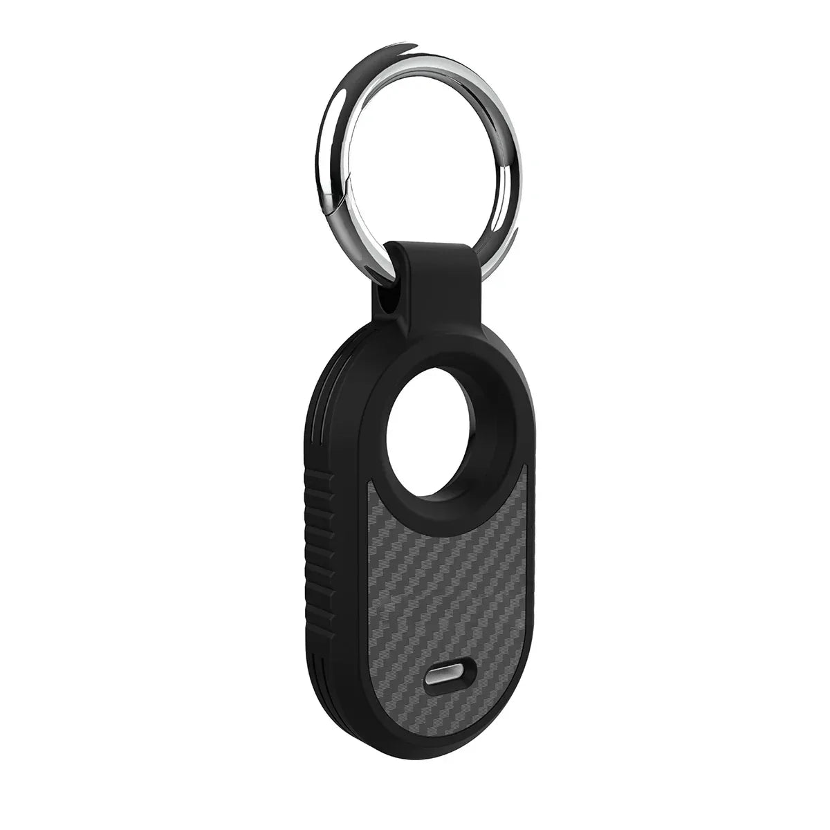 Carbon Fiber Style Case For Samsung Galaxy Smart Tag 2 Locator Anti-lost Backpack Keychain TPU Soft Silicone Protect Back Cover