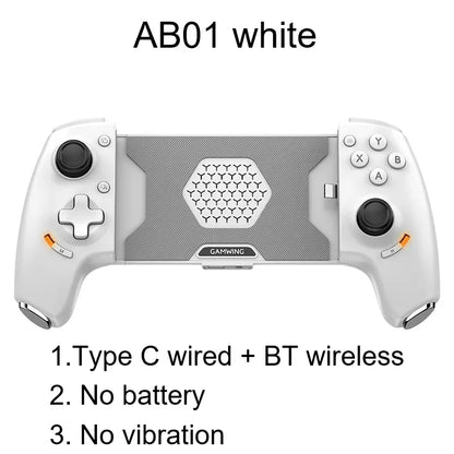 Gamwing AB01 AB02 AoBing Max Max+ Mobile Phone Game Controller Game pad Joystick Type-C Wired & BT Compatible with Android, iOS