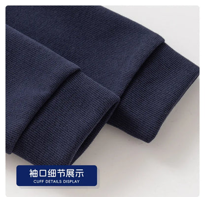 Fashion Boys Shirts Sweatshirts Turndown Collar Kids Tops Outfits Long Sleeve Children's Clothes