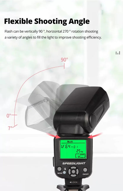 Ambitful AF970 Flash Light Speedlight Speedlite Universal for Fujifilm Olympus Nikon Canon 650D 550D 450D 60D 7D 5D Camera