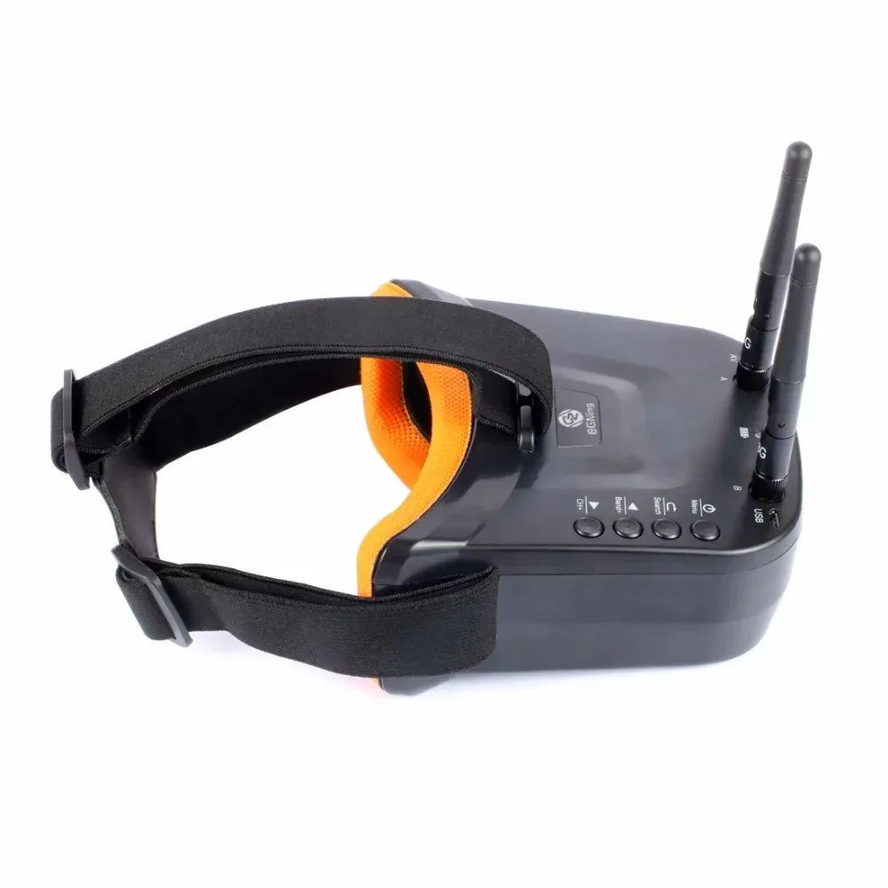 BGNing FPV Goggles 3inch 480 x 320 Display Double Antenna 5.8G 40CH Built-in 3.7V 1200mAh Battery for RC Racing Plane Quadcopter