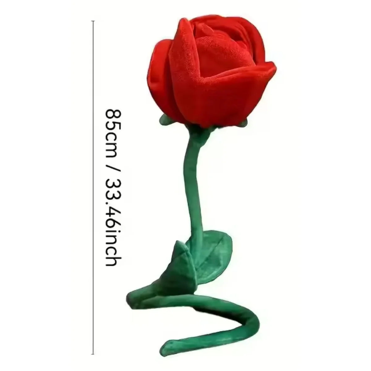 85cm Large Red Plush Artificial Rose Bouquet Stuffed Bendable Bouquet Soft Floral Home Decoration Valentine's Day Mother's Day g