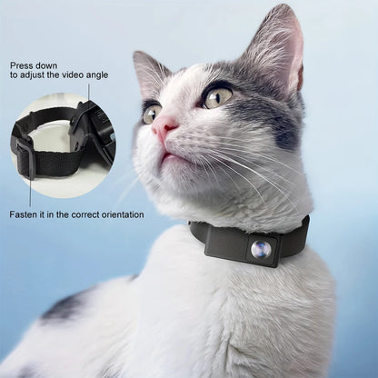 BORME HD 1080P Pet Cameras Dog Cat Pet Camera Wireless Collar Camera No WiFi Needed Video Records for Cats Dogs Birthday Gift