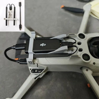 Fixed Bracket for DJI Cellular 4G Module Signal Booster Antenna Data Cable with Landing Gear Effect for DJI Mini 3 3pro Drone