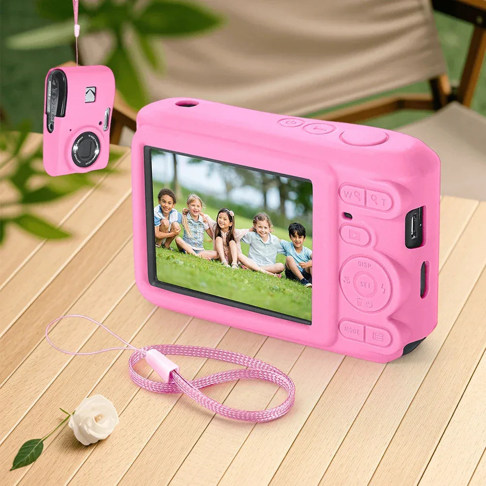 For KODAK PIXPRO FZ45 Soft Silicone Protective Case with Lanyard Slim Fit Camera Bag Camera Sleeve Camera Accessories