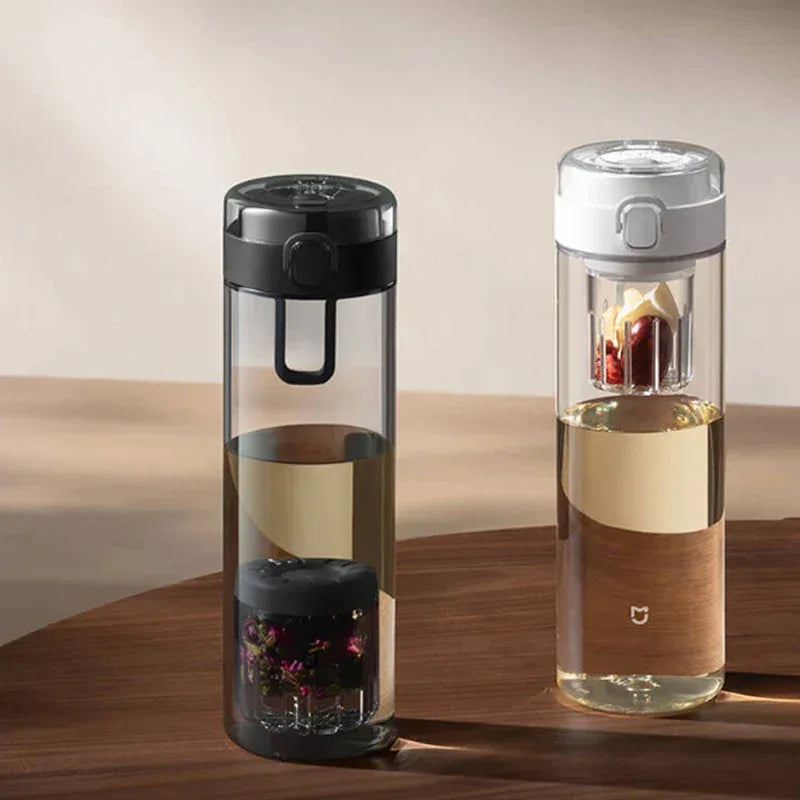 2025 Mijia Magnetic Tea Warehouse Cup Portable 800ml Tritan One-touch Pop-up Lid Water Bottle Tea Filtration Water Cup