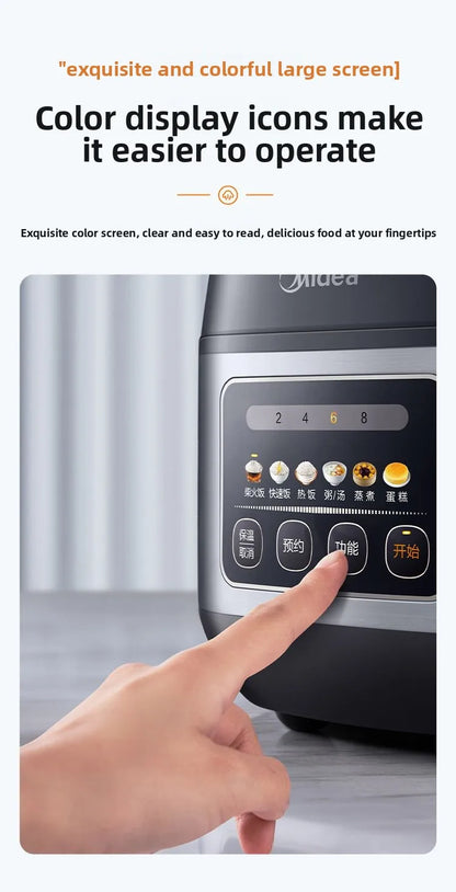 Home-use smart rice cooker with timer function, 4L/5L multi-functional non-stick large capacity MB-RE430